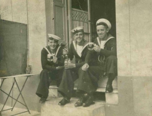 Ernest (centre) with colleagues